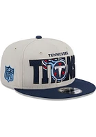 New Era Tennessee Titans Ivory 2023 NFL Draft 9FIFTY Mens Snapback Hat