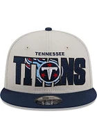 New Era Tennessee Titans Ivory 2023 NFL Draft 9FIFTY Mens Snapback Hat