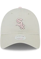 New Era Chicago White Sox Beige 2023 Mothers Day W 9TWENTY Womens Adjustable Hat