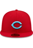 New Era Cincinnati Reds Mens Red Fathers Day 59FIFTY Fitted Hat