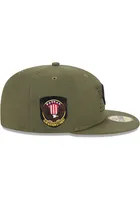 New Era Cincinnati Reds Mens Olive 2023 Armed Forces Day 59FIFTY Fitted Hat