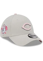 New Era Cincinnati Reds Mens Beige 2023 Mothers Day 39THIRTY Flex Hat