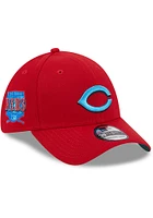 New Era Cincinnati Reds Mens Red Fathers Day 39THIRTY Flex Hat