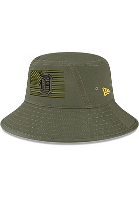 New Era Detroit Tigers Olive 2023 Armed Forces Day Mens Bucket Hat
