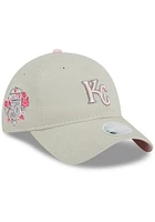 New Era Kansas City Royals Beige 2023 Mothers Day W 9TWENTY Womens Adjustable Hat