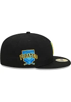 New Era Pittsburgh Pirates Mens Black 2023 Fathers Day 59FIFTY Fitted Hat