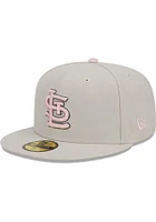New Era St Louis Cardinals Mens Beige 2023 Mothers Day 59FIFTY Fitted Hat