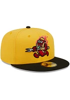 New Era Akron RubberDucks Mens Yellow 2023 Copa 59FIFTY Fitted Hat
