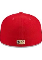 New Era Chicago White Sox Mens Red 2023 4th of July 59FIFTY Fitted Hat