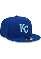 New Era Kansas City Royals Mens Blue Monocamo 59FIFTY Fitted Hat