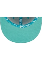New Era Miami Marlins Mens Teal Monocamo 59FIFTY Fitted Hat