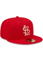 New Era St Louis Cardinals Mens Red Monocamo 59FIFTY Fitted Hat