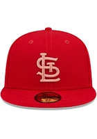 New Era St Louis Cardinals Mens Red Monocamo 59FIFTY Fitted Hat