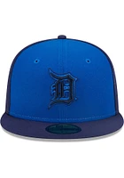 New Era Detroit Tigers Mens Blue Tri Tone Team 59FIFTY Fitted Hat