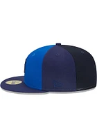 New Era Detroit Tigers Mens Blue Tri Tone Team 59FIFTY Fitted Hat