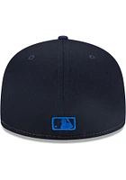 New Era Detroit Tigers Mens Blue Tri Tone Team 59FIFTY Fitted Hat