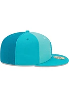 New Era Miami Marlins Mens Green Tri Tone Team 59FIFTY Fitted Hat