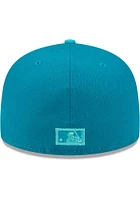 New Era Miami Marlins Mens Green Tri Tone Team 59FIFTY Fitted Hat