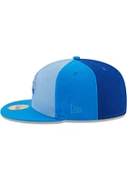 New Era Philadelphia 76ers Mens Blue Tri Tone Team 59FIFTY Fitted Hat
