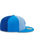 New Era Philadelphia 76ers Mens Blue Tri Tone Team 59FIFTY Fitted Hat