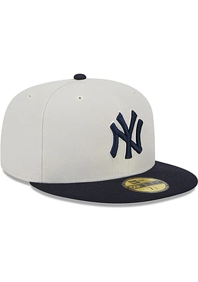 New Era York Yankees Mens Beige World Class 59FIFTY Fitted Hat