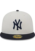 New Era York Yankees Mens Beige World Class 59FIFTY Fitted Hat