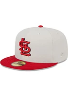 New Era St Louis Cardinals Mens Beige World Class 59FIFTY Fitted Hat