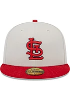 New Era St Louis Cardinals Mens Beige World Class 59FIFTY Fitted Hat