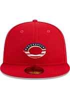 New Era Cincinnati Reds Mens 4th of July 59FIFTY Fitted Hat