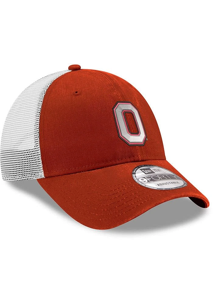 New Era Ohio State Buckeyes Trucker 9FORTY Adjustable Hat