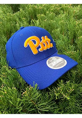 New Era Pitt Panthers Stretch Snap Wordmark 9FORTY Adjustable Hat - Blue