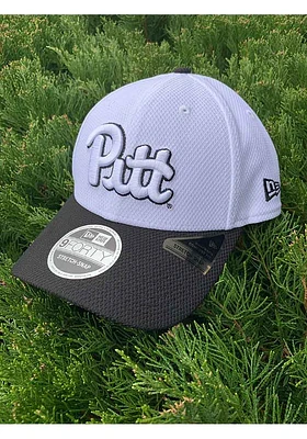 New Era Pitt Panthers Stretch Snap Logo 9FORTY Adjustable Hat - White