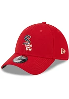 New Era Chicago White Sox Mens Red 2023 4th of July 39THIRTY Flex Hat
