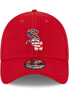 New Era Chicago White Sox Mens Red 2023 4th of July 39THIRTY Flex Hat