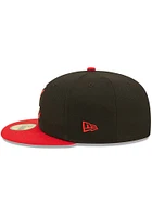 New Era Lansing Lugnuts Mens Black 2023 Authentic Collection 59FIFTY Fitted Hat