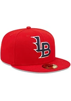 New Era Louisville Bats Mens Red 2023 Authentic Collection 59FIFTY Fitted Hat