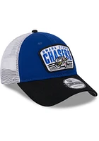 New Era Omaha Storm Chasers 2T Patch 9FORTY Adjustable Hat - Blue