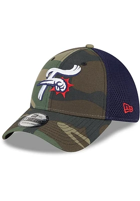 New Era Reading Fightin Phils Mens Brown Woodland Team Neo 39THIRTY Flex Hat