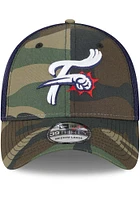 New Era Reading Fightin Phils Mens Brown Woodland Team Neo 39THIRTY Flex Hat