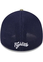 New Era Reading Fightin Phils Mens Brown Woodland Team Neo 39THIRTY Flex Hat
