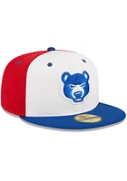 New Era South Bend Cubs Mens White 2023 Batting Practice 59FIFTY Fitted Hat