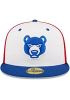 New Era South Bend Cubs Mens White 2023 Batting Practice 59FIFTY Fitted Hat