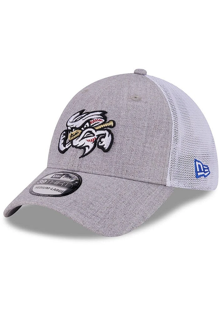 New Era Omaha Storm Chasers Mens Grey Heathered Neo 39THIRTY Flex Hat