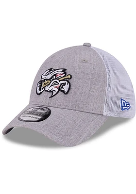 New Era Omaha Storm Chasers Mens Grey Heathered Neo 39THIRTY Flex Hat