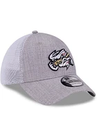 New Era Omaha Storm Chasers Mens Grey Heathered Neo 39THIRTY Flex Hat