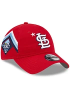 New Era St Louis Cardinals 2023 All-Star Game Workout 9TWENTY Adjustable Hat - Red