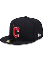 New Era Cleveland Guardians Mens Navy Blue 2023 All-Star Game Workout 59FIFTY Fitted Hat