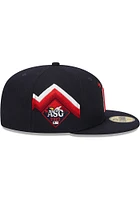 New Era Cleveland Guardians Mens Navy Blue 2023 All-Star Game Workout 59FIFTY Fitted Hat