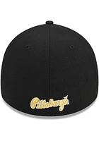 New Era Pittsburgh Pirates Mens Black 2023 All-Star Game Workout 39THIRTY Flex Hat