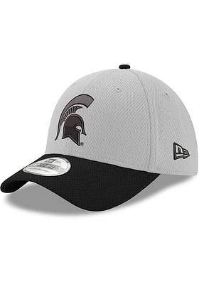 New Era Michigan State Spartans Mens White Diamond 39THIRTY Flex Hat